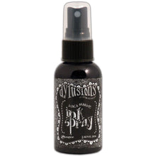 Load image into Gallery viewer, RANGER-Dylusions by Dyan Reaveley: Ink Spray. This ink spray is a concentrated colorant for use on porous surfaces. Use it on paper, canvas, wood, clay, and more to create fantastic cards, scrapbooking elements, journal pages, and mixed media projects. This package contains one spray bottle filled with 2 fl. oz. of ink. Available in a variety of colors (each sold separately). Acid free, non-toxic. Made in USA. Available at Embellish Away Located in Bowmanville Ontario Canada.