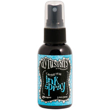 Load image into Gallery viewer, RANGER-Dylusions by Dyan Reaveley: Ink Spray. This ink spray is a concentrated colorant for use on porous surfaces. Use it on paper, canvas, wood, clay, and more to create fantastic cards, scrapbooking elements, journal pages, and mixed media projects. This package contains one spray bottle filled with 2 fl. oz. of ink. Available in a variety of colors (each sold separately). Acid free, non-toxic. Made in USA. Available at Embellish Away Located in Bowmanville Ontario Canada.