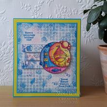 Charger l'image dans la galerie, Woodware - 6 in x 6 in Stencil - Worn Mesh. Mask designed by Francoise Read. Create your own stylish backgrounds and decorations for your projects with this great worn mesh design which can be used in so many ways. Available at Embellish Away located in Bowmanville Ontario Canada. Example by brand ambassador.