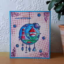 Charger l'image dans la galerie, Woodware - 6 in x 6 in Stencil - Worn Mesh. Mask designed by Francoise Read. Create your own stylish backgrounds and decorations for your projects with this great worn mesh design which can be used in so many ways. Available at Embellish Away located in Bowmanville Ontario Canada. Example by brand ambassador.