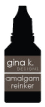 Load image into Gallery viewer, Gina K. Designs Amalgam Ink works perfectly with Copic Markers, Watercolors and Colored Pencils with Gamsol. No bleeding, no-line color! One pad that does it all! Allow to dry for a minute or two prior to use or heat set for faster drying time. Keep your ink pad or ink cube vibrant by using this reinker to add ink when it starts to get dry. Available in a variety of colours, each sold separately. Chocolate Truffle Reinker. Available in Bowmanville Ontario Canada.