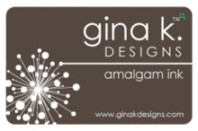 Load image into Gallery viewer, Gina K. Designs Amalgam Ink Pad works perfectly with Copic Markers, Watercolors and Colored Pencils with Gamsol. No bleeding, dark vibrant color! One pad that does it all! Allow to dry for a minute or two prior to use or heat set for faster drying time. Available in a variety of colours, select the drop down to select. Coordinates with other Color Companions products including ribbon, buttons, card stock and re-inkers. Each sold separately. Chocolate Truffle. Available in Bowmanville Ontario Canada.