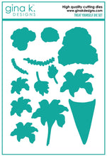 Cargar imagen en el visor de la galería, Gina K. Designs - Dies - Treat Yourself. Treat Yourself is a stamp set by Lisa Hetrick. This set is made of premium clear photopolymer and measures 6" X 8". Made in the USA Coordinating die set sold separately. Available at Embellish Away located in Bowmanville Ontario Canada.