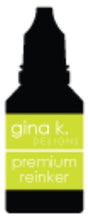 Load image into Gallery viewer, Gina K. Designs - Ink Refills - Select from Variety. Gina K. Designs exclusive Re-inkers are Acid Free and PH-Neutral. Use to re-ink Gina K. Designs Color Coordinates Ink Pad and for other techniques. Coordinates with other Color Companions products including ribbon, buttons, card stock and re-inkers. Each sold separately. Available at Embellish Away located in Bowmanville Ontario Canada. Key Lime