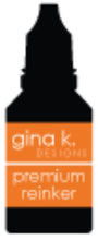 Load image into Gallery viewer, Gina K. Designs - Ink Refills - Select from Variety. Gina K. Designs exclusive Re-inkers are Acid Free and PH-Neutral. Use to re-ink Gina K. Designs Color Coordinates Ink Pad and for other techniques. Coordinates with other Color Companions products including ribbon, buttons, card stock and re-inkers. Each sold separately. Available at Embellish Away located in Bowmanville Ontario Canada. Tangerine Twist