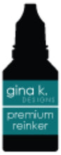 Load image into Gallery viewer, Gina K. Designs - Ink Refills - Select from Variety. Gina K. Designs exclusive Re-inkers are Acid Free and PH-Neutral. Use to re-ink Gina K. Designs Color Coordinates Ink Pad and for other techniques. Coordinates with other Color Companions products including ribbon, buttons, card stock and re-inkers. Each sold separately. Available at Embellish Away located in Bowmanville Ontario Canada. Tranquil Teal