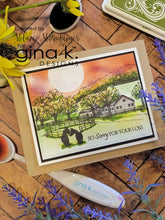 Load image into Gallery viewer, Gina K. Designs - Stamp & Die Set - Beautiful Barnyard. Melanie Muenchinger continues her nature series and follows up Farmyard Friends with the coordinating Beautiful Barnyard set. Available at Embellish Away located in Bowmanville Ontario Canada. Example by brand ambassador.