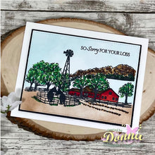 Load image into Gallery viewer, Gina K. Designs - Stamp & Die Set - Beautiful Barnyard. Melanie Muenchinger continues her nature series and follows up Farmyard Friends with the coordinating Beautiful Barnyard set. Available at Embellish Away located in Bowmanville Ontario Canada. Example by brand ambassador.