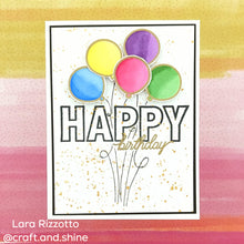 गैलरी व्यूवर में इमेज लोड करें, Gina K. Designs - Stamp & Die Set - Whole Lotta Happy. Whole Lotta Happy is a stamp & Die set by Beth Silaika. Use the Die set to build up and create dimension plus easy to cut out even to use as silhouettes. Made in the USA. Available at Embellish Away located in Bowmanville Ontario Canada. Example by brand ambassador.