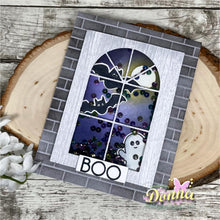 Cargar imagen en el visor de la galería, Gina K. Designs - Stamps - Frightful and Delightful. Frightful and Delightful is a stamp set by Beth Silika. This set is made of premium clear photopolymer and measures 6" X 8". Made in the USA. Available at Embellish Away located in Bowmanville Ontario Canada. Card design by Donna.