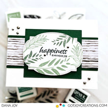 Cargar imagen en el visor de la galería, Gina K. Designs - Stamps - Happy Life. Happy Life is a stamp set by Lisa Hetrick. This set is made of premium clear photopolymer and measures 6" X 8". Made in the USA. Available at Embellish Away located in Bowmanville Ontario Canada. card design by brand ambassador.