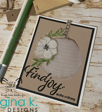 Cargar imagen en el visor de la galería, Gina K. Designs - Stamps - Joy In The Ordinary. Joy in the Ordinary is a stamp set by Lisa Hetrick. This set is made of premium clear photopolymer and measures 6" X 8". Made in the USA. Available at Embellish Away located in Bowmanville Ontario Canada. Card design by brand ambassador.