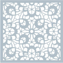 Load image into Gallery viewer, Gina K. Designs - Stencils - Lovely Lace. Gina K. Designs Art Screens can be used with ink, sprays, pastes and gels to create beautiful backgrounds and images. Layer stencils together for more options. Wash with soap and warm water. Pat dry. 5.875 X 5.875 Made in USA. Available at Embellish Away located in Bowmanville Ontario Canada.