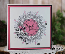 Charger l'image dans la galerie, Gina K. Designs - Tools - Templates New & Improved. The new and improved Wreath Builder Template 2-pack includes two templates and two positioning stars to make 3 3/4" wreaths and 4" wreaths. Available at Embellish Away located in Bowmanville Ontario Canada. Card by Karen Hightower