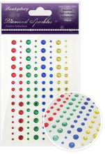 Load image into Gallery viewer, This stunning selection of brand new gemstones from Hunkydory Crafts is the perfect essential addition to your craft stash! The brand new packs include 3 different sizes – 3mm, 5mm and 7mm and include a range of colours. Available at Embellish Away located in Bowmanville Ontario Canada. Festive Selection