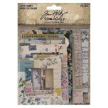 Load image into Gallery viewer, Idea-Ology - Layer Frames - 12/Pkg - Collage. Unique and attractive Tim Holtz Layer Frames Collage, the perfect way to showcase small portraits and art. This set includes an assortment of 12 unique collage frames, each accented with white stitching. Available at Embellish Away located in Bowmanville Ontario Canada.