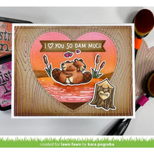 Cargar imagen en el visor de la galería, Lawn Fawn - Lawn Cuts Background Hot Foil Plate - Woodgrain. Add a foiled design to your craft projects! These plates can be used with most hot foil machines, and leave a shiny impression but no cut lines on your cards. Approximate size: 4.25x5.5 in. Available at Embellish Away located in Bowmanville Ontario Canada. Card by Kara Pogreba.