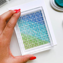 Load image into Gallery viewer, Catherine Pooler - Backgrounds Stamp - Off the Wall. Funky patterns that may have been peeled right off your childhood home's wall, the Off the Wall Stamp Set is great for a pop of texture. These three large patterned stamps will create a fun focal point for your card. Use them as background elements and pop the addition of a main image like one of the light bulbs in the Bright Days Stamp Set. Available at Embellish Away located in Bowmanville Ontario Canada.