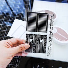 Load image into Gallery viewer, Catherine Pooler - Stamp Set - Outside Your Window. The Outside your Window Stamp Set was inspired by European cottages with flower boxes in their windows. Designed by Lisa Kirkbride. Catherine Pooler clear stamp sets are made out of high quality photopolymer. They cling easily to our acrylic grid stamping blocks. Available at Embellish Away in Bowmanville Ontario Canada.