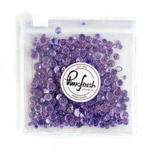 Load image into Gallery viewer, Pinkfresh - Glitter Drops Essentials. Perfect for adding glitzy accents to your crafting projects! Contains 1 pack of glitter embellishment drops in mixed sizes (3mm/4mm/5mm/6mm). Available in a variety of colors: each sold separately. Available at Embellish Away located in Bowmanville Ontario Canada. Amethyst.
