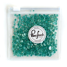Load image into Gallery viewer, Pinkfresh - Glitter Drops Essentials. Perfect for adding glitzy accents to your crafting projects! Contains 1 pack of glitter embellishment drops in mixed sizes (3mm/4mm/5mm/6mm). Available in a variety of colors: each sold separately. Available at Embellish Away located in Bowmanville Ontario Canada. Aqua.