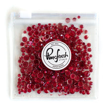Load image into Gallery viewer, Pinkfresh - Glitter Drops Essentials. Perfect for adding glitzy accents to your crafting projects! Contains 1 pack of glitter embellishment drops in mixed sizes (3mm/4mm/5mm/6mm). Available in a variety of colors: each sold separately. Available at Embellish Away located in Bowmanville Ontario Canada. Ruby.