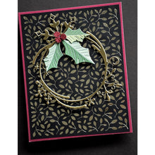 Load image into Gallery viewer, Poppystamps - Metal Dies - Snowflake Loop. These dies are compatible with leading die cutting machines (sold separately). These dies are designed to cut through paper, cardstock, and other thin materials. Available at Embellish Away located in Bowmanville Ontario Canada. Card example by brand ambassdor.