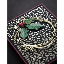 Load image into Gallery viewer, Poppystamps - Metal Dies - Snowflake Loop. These dies are compatible with leading die cutting machines (sold separately). These dies are designed to cut through paper, cardstock, and other thin materials. Available at Embellish Away located in Bowmanville Ontario Canada. Card example by brand ambassdor.