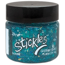 Load image into Gallery viewer, Ranger - Stickles Glitter Gels - Select from dropdown. Stickles Glitter Gels are easily spreadable and work great applied through a stencil or directly to surface. Assorted sizes and shapes of glitter make crafts, mixed media and more truly sparkle! This package contains 1oz of glitter gel. Available at Embellish Away located in Bowmanville Ontario Canada. Galaxy.