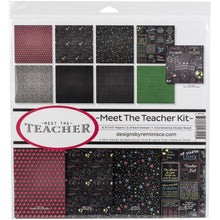 Cargar imagen en el visor de la galería, Reminisce - Collection Kit 12"X12" - Meet The Teacher. The perfect start to all your paper crafting projects! This package contains fourteen 12x12 inch double-sided sheets in seven different designs (two of each) and one 12x12 inch sticker sheet. Acid and lignin free. Made in USA. Available at Embellish Away located in Bowmanville Ontario Canada.