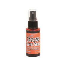 Load image into Gallery viewer, Tim Holtz - Distress Spray - Stain. Spray directly on porous surfaces a quick, easy ink coverage. Mist with water to blend color and get mottled effects. This package contains one 1.9oz. Comes in a variety of colors. Available at Embellish Away located in Bowmanville Ontario Canada. Ripe Persimmon.