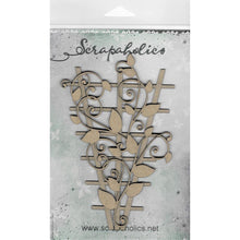 Load image into Gallery viewer, Scrapaholics - Laser Cut Chipboard 2mm Thick - Layered Trellis - 2/Pkg. Size 6"X4". These chipboard shapes with detailed laser cut designs are perfect for complementing all your crafting projects! This package contains two pieces (1 trellis and 1 vine leaf flourish). This design is amazing when combined or used as separate pieces. Available at Embellish Away located in Bowmanville Ontario Canada.