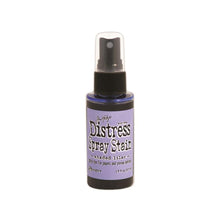 Load image into Gallery viewer, Tim Holtz - Distress Spray - Stain. Spray directly on porous surfaces a quick, easy ink coverage. Mist with water to blend color and get mottled effects. This package contains one 1.9oz. Comes in a variety of colors. Available at Embellish Away located in Bowmanville Ontario Canada. Shaded Lilac