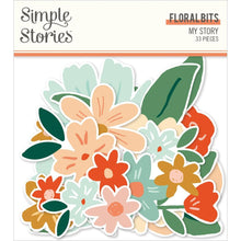 Charger l'image dans la galerie, Simple Stories - Bits & Pieces Die-Cuts - 33/Pkg - My Story- Floral. Die-Cuts are a great addition to scrapbook pages, greeting cards and more! The perfect embellishment for all your paper crafting needs! Available at Embellish Away located in Bowmanville Ontario Canada.