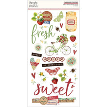 Load image into Gallery viewer, Simple Stories - Chipboard Stickers 6"X12" - Simple Vintage Berry Fields. Stickers can be a fun embellishment, a whimsical accent or add elegant polish to scrapbook pages, greeting cards, mixed media and more. Available at Embellish Away located in Bowmanville Ontario Canada.