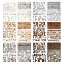 Load image into Gallery viewer, Simple Stories - Color Vibe - Alpha Sticker Book - 12/Sheets - Woods, -1758/Pkg. Paint your life with the very best colors! An epic party of color with lots of vibrant reds, blues, greens, yellow's, pinks and everything in between! Each individual 5.5x8.75 sticker book includes 12 sheets of stickers, 1758 total stickers in a variety of wood designs and colors. Imported. Available at Embellish Away located in Bowmanville Ontario Canada.