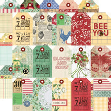 Load image into Gallery viewer, Simple Stories - Double-Sided Cardstock 12"X12" - Single Sheets - Simple Vintage Berry Fields. Start your project off right with the perfect paper for scrapbook pages, greeting cards, bookmarks, gift cards, mixed media and much more! Available at Embellish Away located in Bowmanville Ontario Canada. Tag Elements