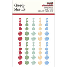 Load image into Gallery viewer, Simple Stories - Enamel Dots Embellishments - Simple Vintage Berry Fields - Glossy. While you need the perfect paper to start your project, you also need the perfect embellishment to finish your project! Available at Embellish Away located in Bowmanville Ontario Canada.
