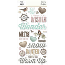 Load image into Gallery viewer, Simple Stories - Foam Stickers - 49/Pkg - Simple Vintage Winter Woods. If you want to add a bit of dimension to your projects these foam stickers will do the job. Available at Embellish Away located in Bowmanville Ontario Canada.