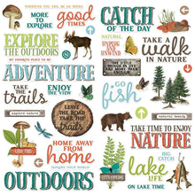 Load image into Gallery viewer, Simple Stories - Foam Stickers - 42/Pkg - Vintage Lakeside. If you want to add a bit of dimension to your projects these foam stickers will do the job. This package is sure to add the finishing touches to your projects. made in USA. Available at Embellish Away located in Bowmanville Ontario Canada.