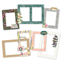Load image into Gallery viewer, Simple Stories - Good Stuff - Chipboard Frames. Embellish your paper crafts with these coordinating chipboard frames. Package contains six assorted chipboard frames in coordinating colors and styles. Imported. Available at Embellish Away located in Bowmanville Ontario Canada.