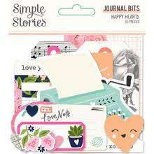 Charger l'image dans la galerie, Simple Stories - Happy Hearts - Bits & Pieces Die-Cuts - 35/Pkg - Journal. Die-Cuts are a great addition to scrapbook pages, greeting cards and more! The perfect embellishment for all your paper crafting needs! Package contains Simple Stories Journal Bits, 35 coordinating die-cuts. Imported. Available at Embellish Away located in Bowmanville Ontario Canada.
