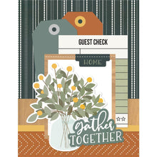 Load image into Gallery viewer, Simple Stories - Simple Cards Card Kit - Happy Greetings - Hearth & Home. Make your cards stand out! This package contains (35) Chipboard Pieces, (69) Die-Cut Bits & Pieces, (8) 4.25 x 5.5 White Cardstock Bases and Complete Step-By-Step Instructions. Imported. Available at Embellish Away located in Bowmanville Ontario Canada.