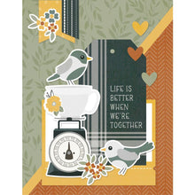 Load image into Gallery viewer, Simple Stories - Simple Cards Card Kit - Happy Greetings - Hearth & Home. Make your cards stand out! This package contains (35) Chipboard Pieces, (69) Die-Cut Bits & Pieces, (8) 4.25 x 5.5 White Cardstock Bases and Complete Step-By-Step Instructions. Imported. Available at Embellish Away located in Bowmanville Ontario Canada.