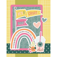 Load image into Gallery viewer, Simple Stories - Simple Cards Card Kit - Shine On! - Good Stuff. Make your cards stand out! This package contains (30) Chipboard Pieces, (65) Die-Cut Bits & Pieces, (8) 4.25 x 5.5 White Cardstock Bases and Complete Step-By-Step Instructions. Imported. Available at Embellish Away located in Bowmanville Ontario Canada. Card 1.