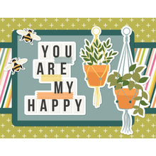 Load image into Gallery viewer, Simple Stories - Simple Cards Card Kit - Shine On! - Good Stuff. Make your cards stand out! This package contains (30) Chipboard Pieces, (65) Die-Cut Bits & Pieces, (8) 4.25 x 5.5 White Cardstock Bases and Complete Step-By-Step Instructions. Imported. Available at Embellish Away located in Bowmanville Ontario Canada. Card 7.