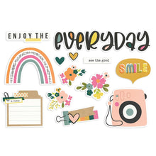 Cargar imagen en el visor de la galería, Simple Stories - Simple Pages Page Pieces - Enjoy The Everyday Good Stuff. This package includes 13 Large Die Cut Cardstock Pieces. Available at Embellish Away located in Bowmanville Ontario Canada.