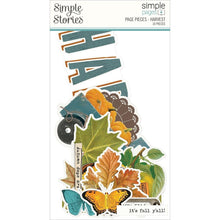 Cargar imagen en el visor de la galería, Simple Stories - Simple Pages Page Pieces - Harvest - Country Harvest. This package includes 10 Large Die Cut Cardstock Pieces. Made in USA. Available at Embellish Away located in Bowmanville Ontario Canada.