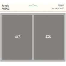Cargar imagen en el visor de la galería, Simple Stories - Simple Pages Page Template - Design 4. Includes (1) 2-4"X6". Simple Pages Page Templates will be your new go-to tool for quick and easy scrapbooking. This reusable plastic template helps you design a layout in minutes. Available at Embellish away located in Bowmanville Ontario Canada.
