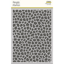 Charger l'image dans la galerie, Simple Stories - Stencil 6"X8" - Flea Market - Cobblestone. This 6x8 inch reusable stencil can be used with your favorite inks, embossing pastes, glitter pastes, texture pastes, paper glazes, paints, sprays, and other crafting mediums. Available at Embellish Away located in Bowmanville Ontario Canada.